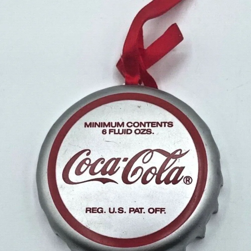 LOT OF 5 Vintage Coca-Cola Christmas Ornaments Collectibles 1989-1997